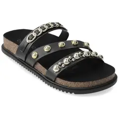 BEIRA RIO - Sandalias planas Negro Sin amarre Slip on