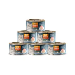 FIT FORMULA - 6x Alimento Humedo Gourmet Gatos Lomito de Atún y Palitos de Cangrejo