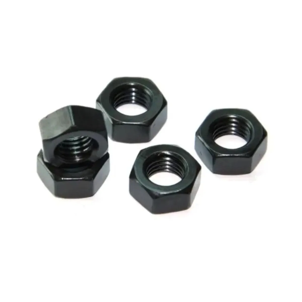 METALFER - Tuerca Hexagonal Negra 1" 50 Unidades