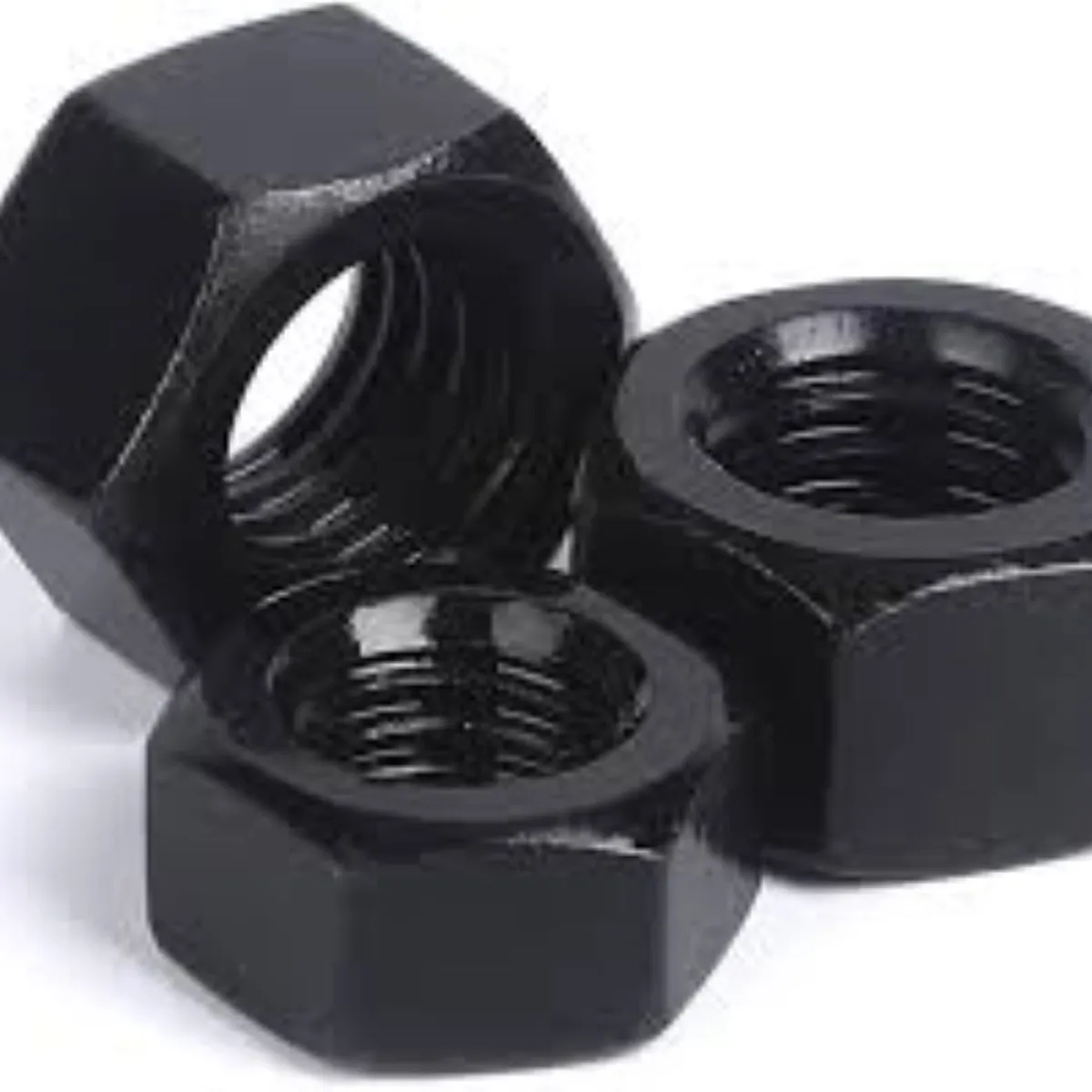 METALFER - Tuerca Hexagonal Negra 1" 50 Unidades