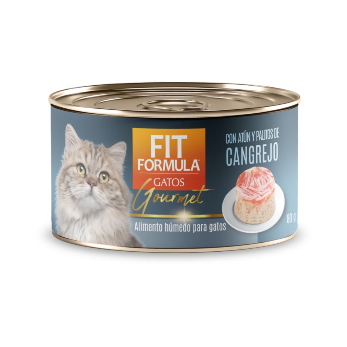 FIT FORMULA - 12x Alimento Humedo Gourmet Gatos Lomito de Atún y Palitos de Cangrejo