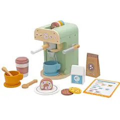 GENERICO - Cafetera de madera con accesorios