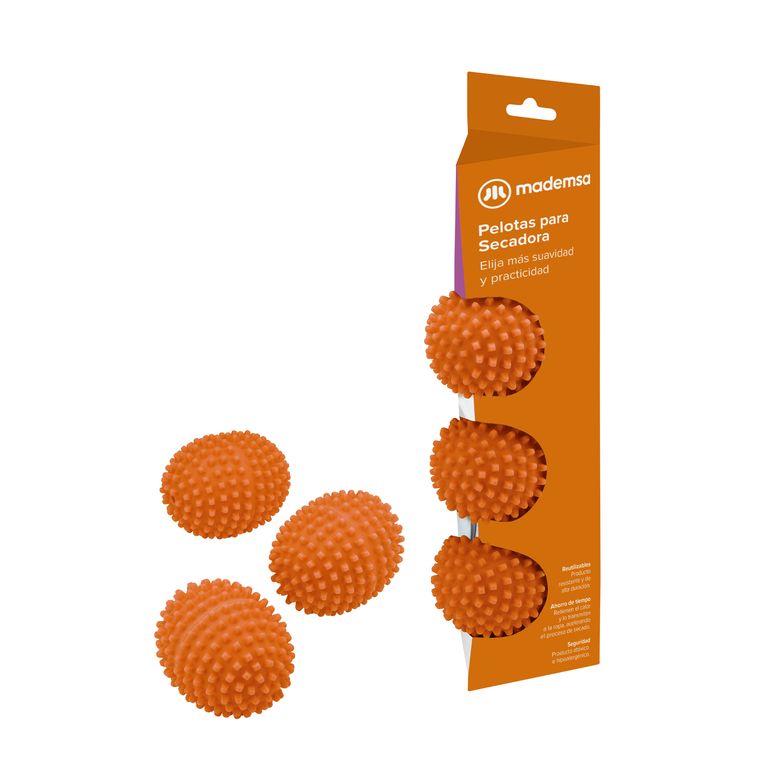 MADEMSA Pack Pelotas Secadora Reutilizable Preservación Tejidos 3 Un
