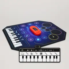 EPIC - Pack Musical Infantil Alfombra Piano + Teclado Portátil