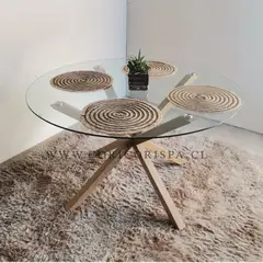 CORI CORI - Mesa de Comedor Warwick Vidrio 120cm