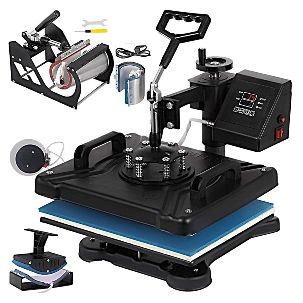 GENERICO - Máquina De Sublimación 8 En 1 Estampadora Sublimad