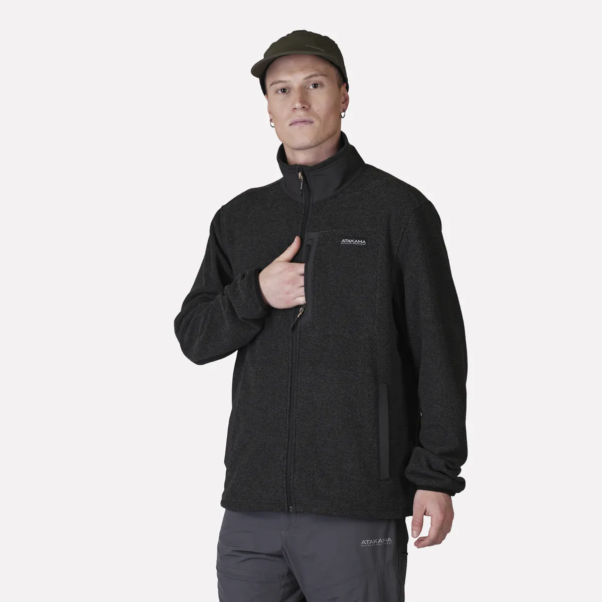 ATAKAMA OUTDOOR - Polar Hombre Full Zip Texturado Ventisquero Atakama Outdoor