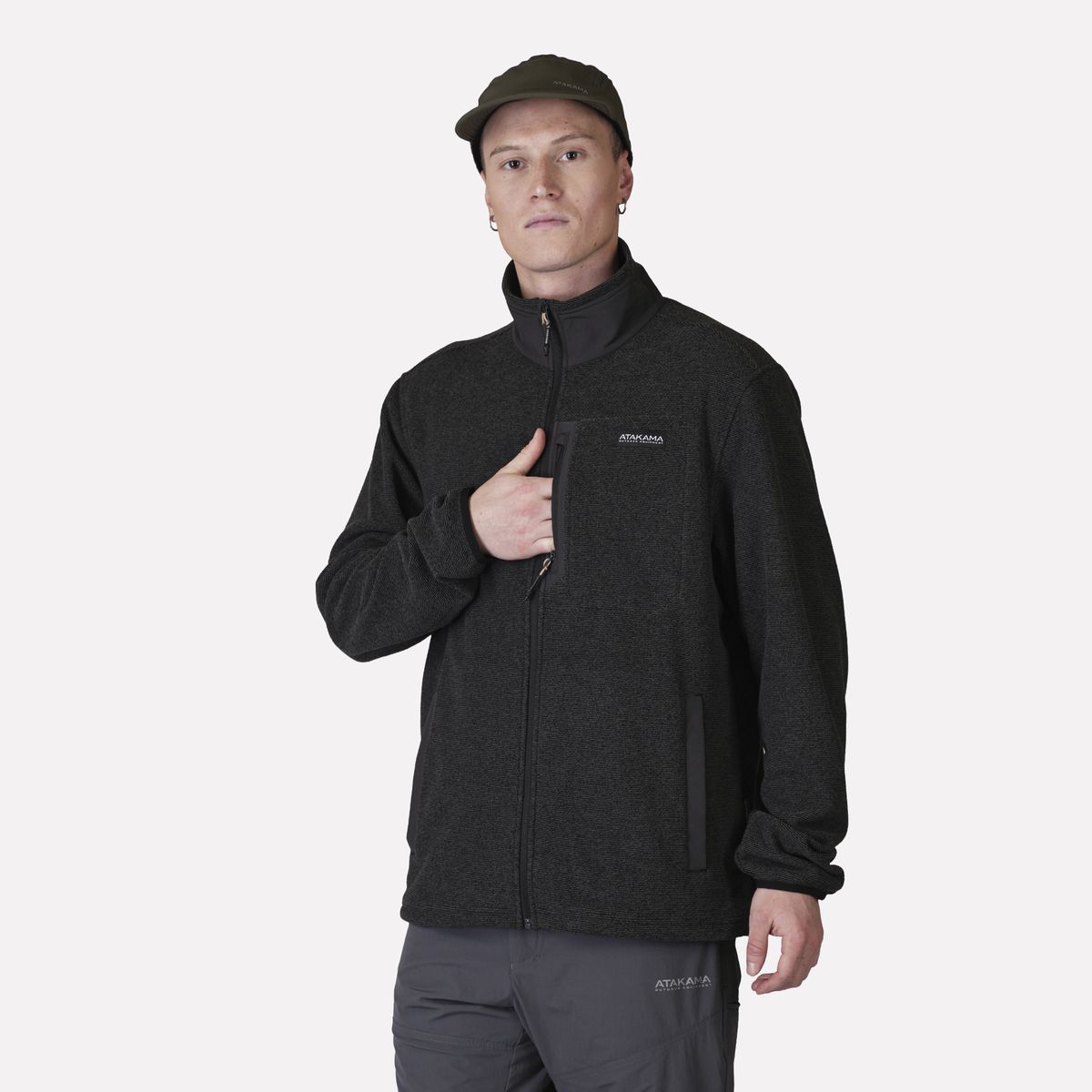 ATAKAMA OUTDOOR - Polar Hombre Full Zip Texturado Ventisquero Atakama Outdoor