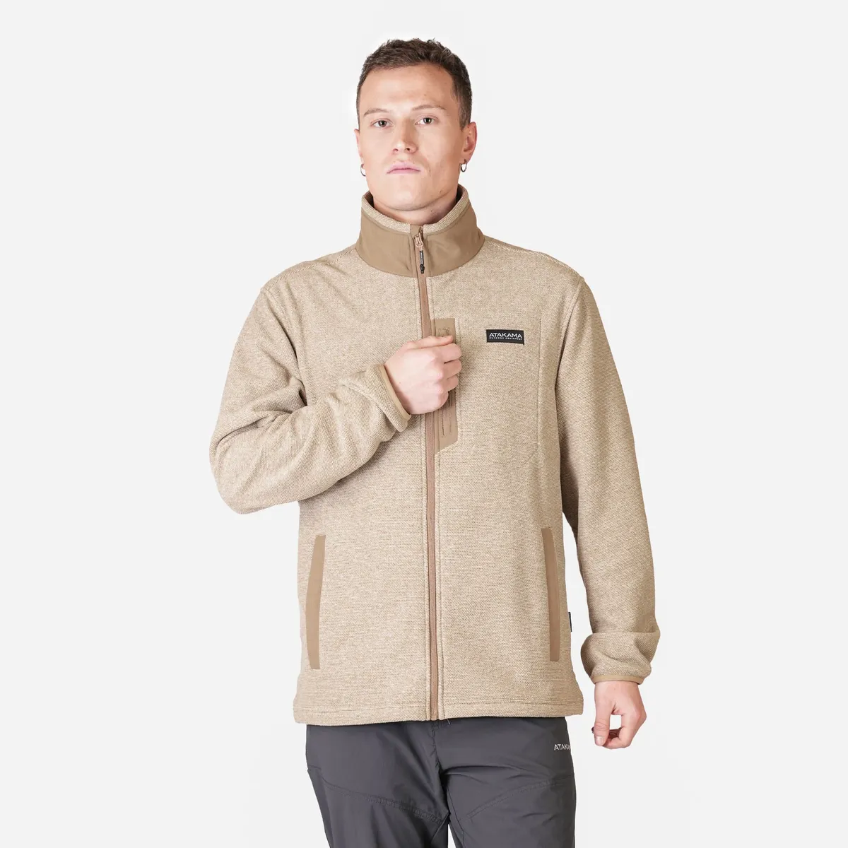 ATAKAMA OUTDOOR - Polar Hombre Full Zip Texturado Ventisquero Atakama Outdoor