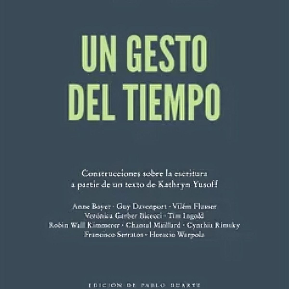 TOP10BOOKS - LIBRO Un Gesto Del Tiempo - Un Gesto Del Tiempo
