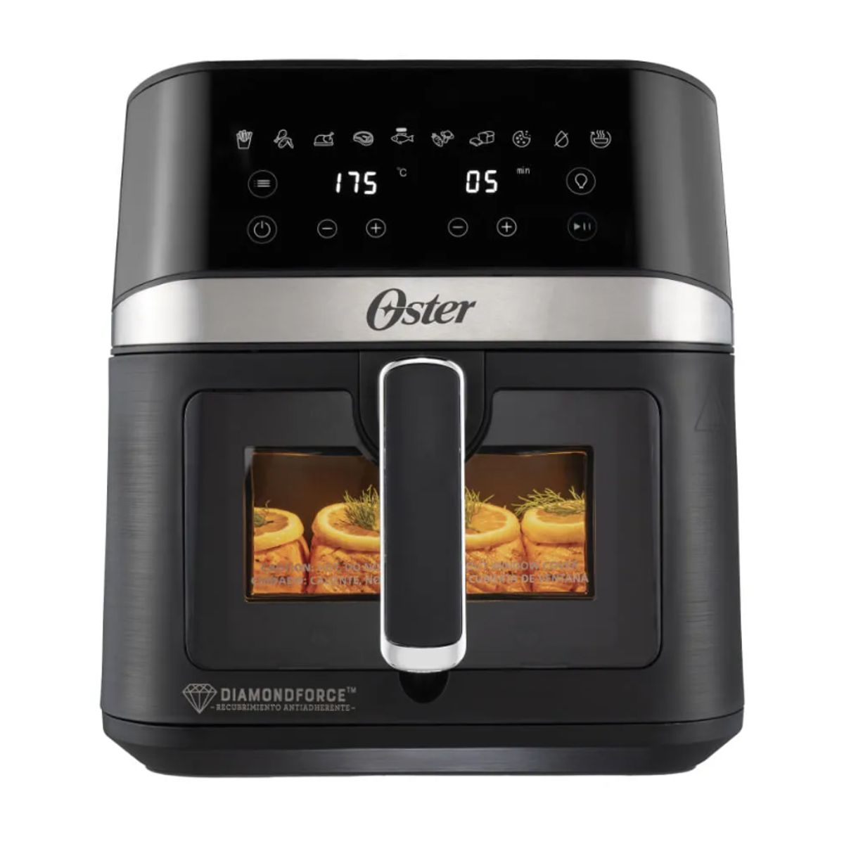 OSTER - Freidora De Aire Digital 6lt Oster 10 Programas Ckstaf60wddf Color Negro