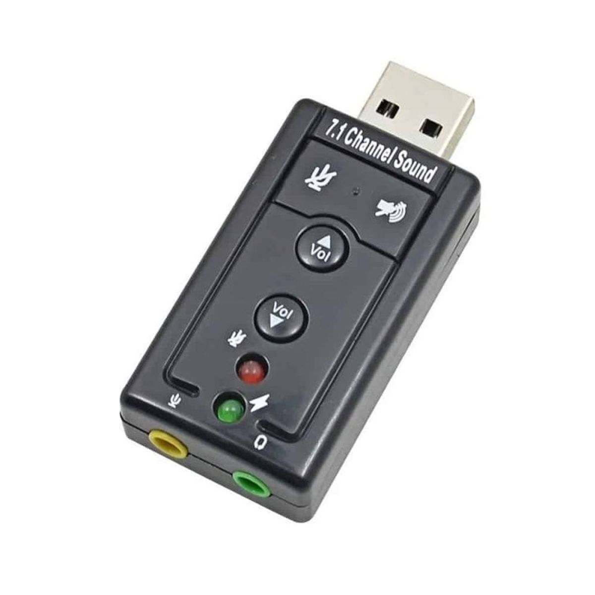 ULINK - Tarjeta Adaptador De Audio USB Estéreo 7.1 Para Pc, Notebook, UT-USND33