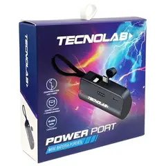TECNOLAB - Powerbank 10000mAh 20W USB-C y Lightning Negro - PS