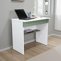 Escritorio 1 Cajon Ohio 73x80x49.8 Cm Blanco Y Agave