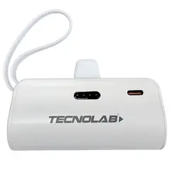 TECNOLAB - Powerbank 10000mAh 20W USB-C y Lightning Blanco - PS