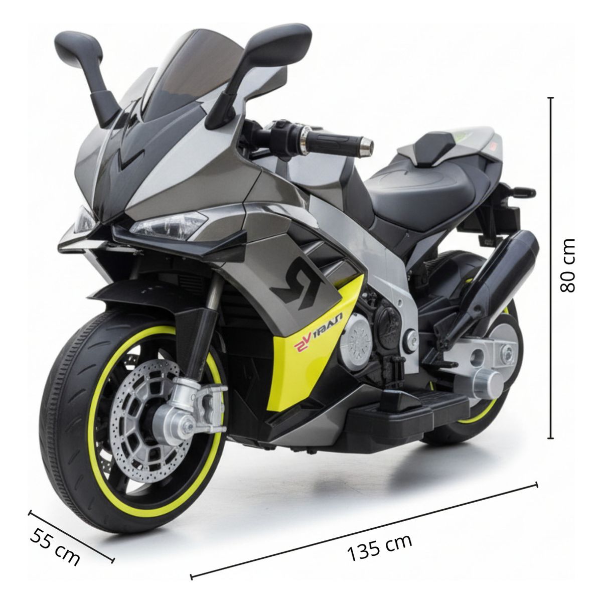 HOMEBRANDT - Moto Electrica Montable R1 Grande Bateria Alta Duracion