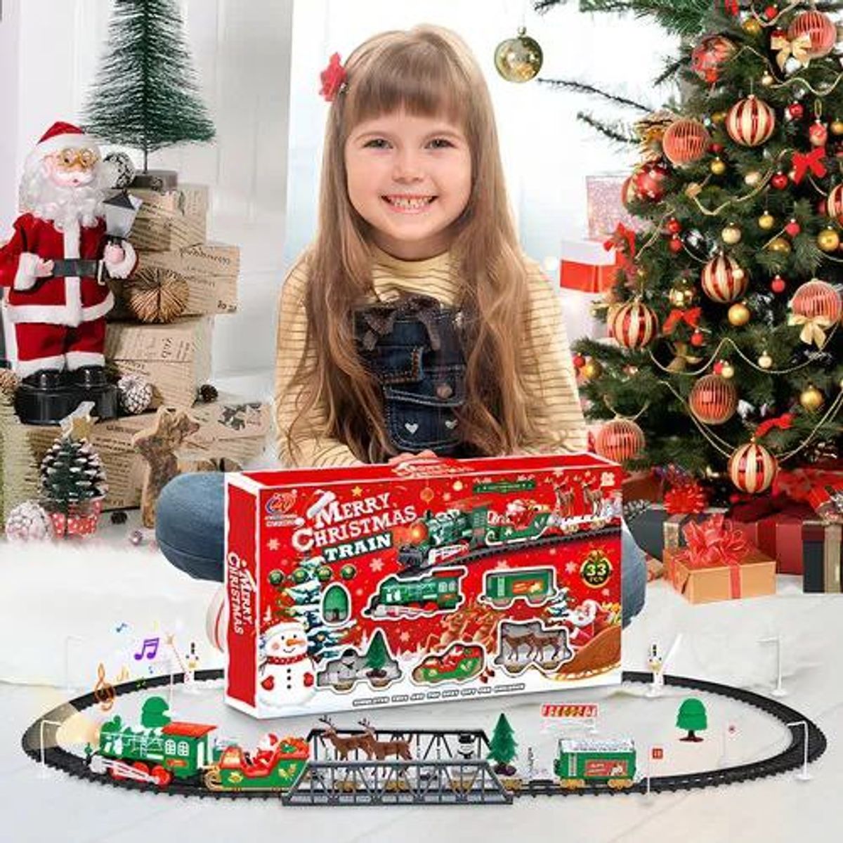 GENERICO - Tren de navidad electrico