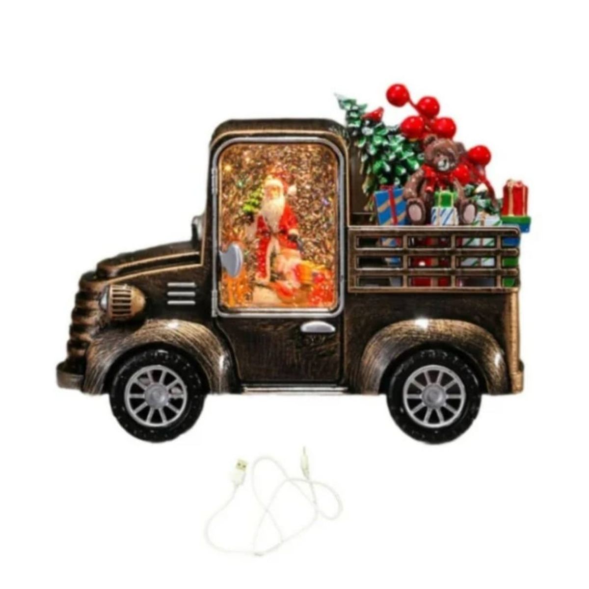 GENERICO - CAMIONETA NAVIDEÑA MUSICAL CON LUZ Y REGALOS