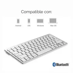 WEIBO - Teclado bluetooth WB-8022 ultradelgado