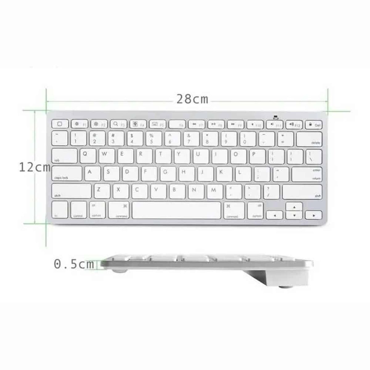 WEIBO - Teclado bluetooth Weibo WB-8022 ultradelgado
