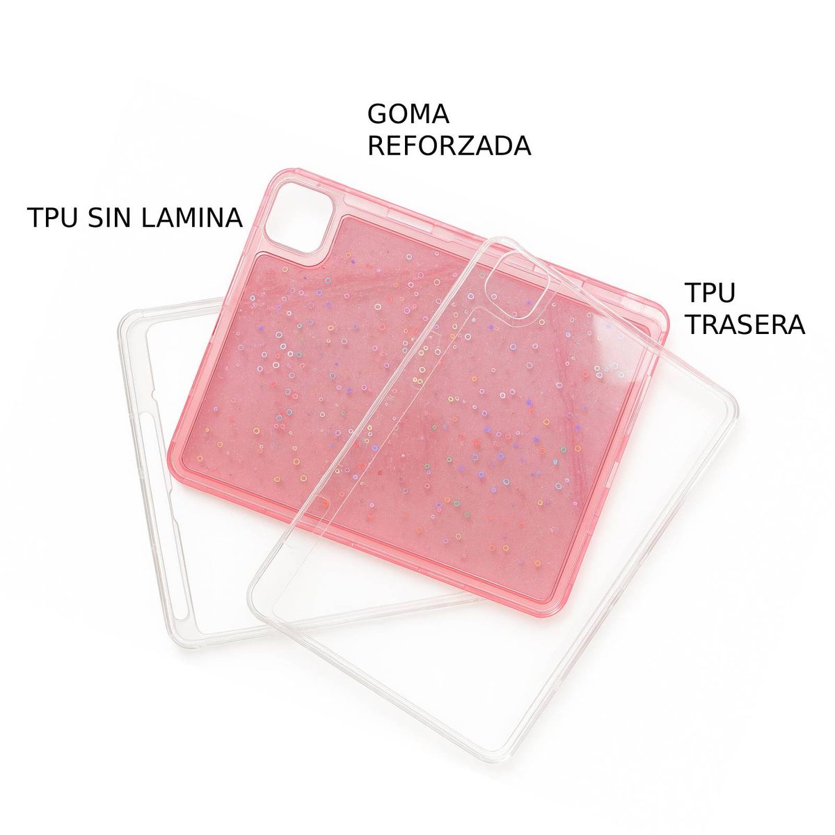 JOIGO - Funda AntiGolpe 360 Brillo Para IPad Air 11 M2/M3 Negro