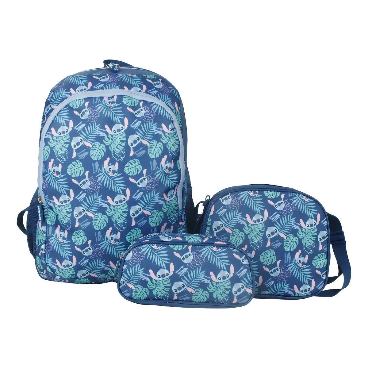 LILO & STITCH - Set Mochila Escolar Stitch + Lonchera + Estuche