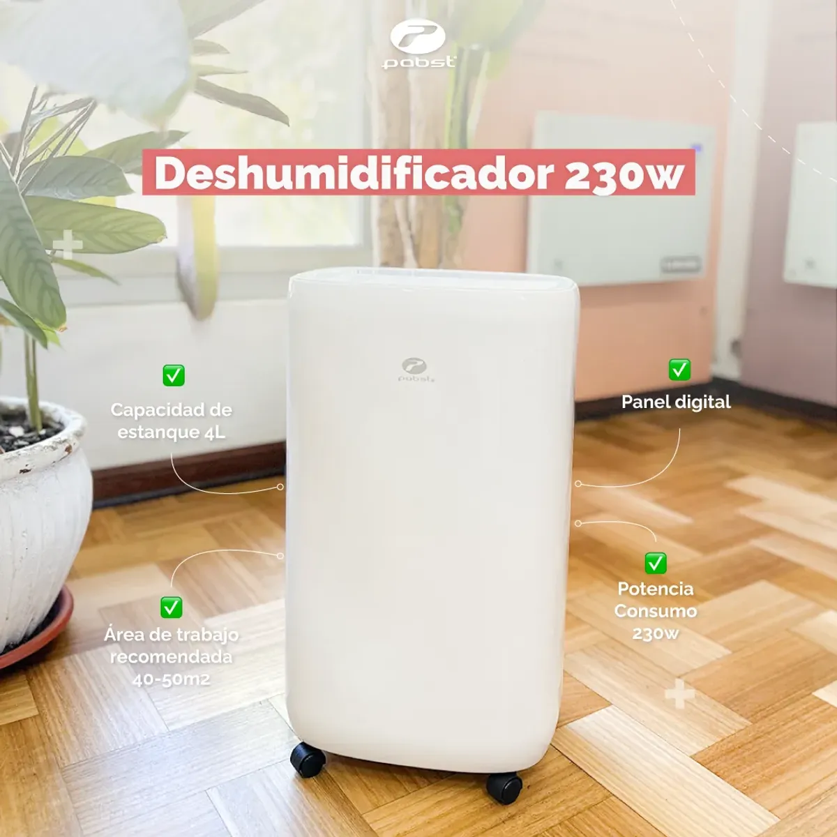 PABST - DESHUMIDIFICADOR 230W