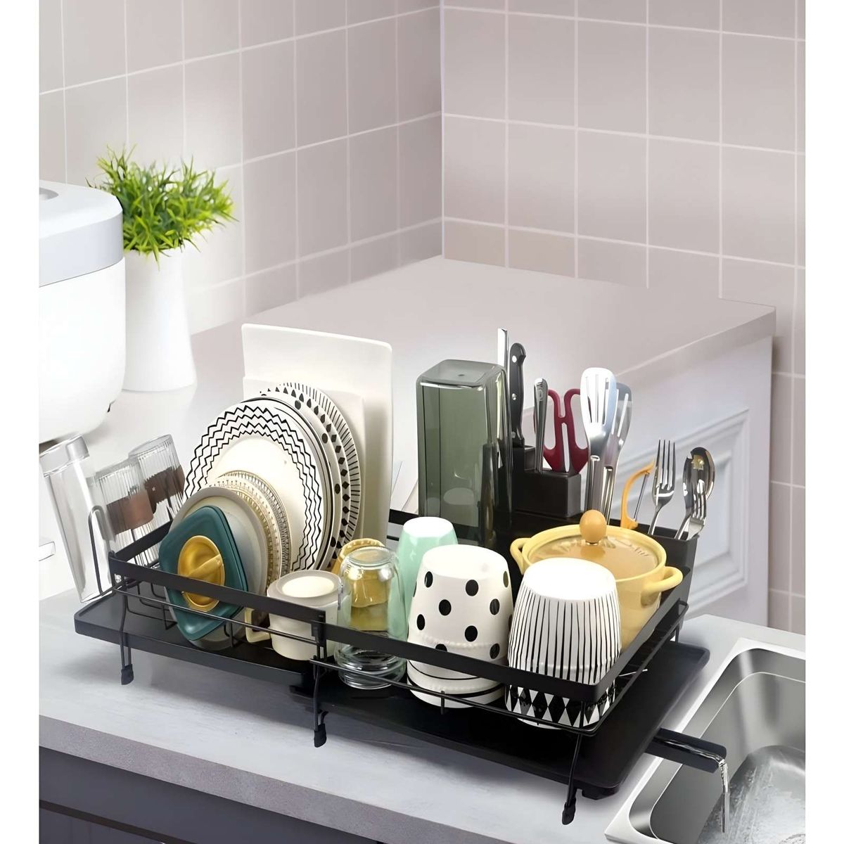 GENERICO - ESCURRIDOR PLEGABLE DE ACERO