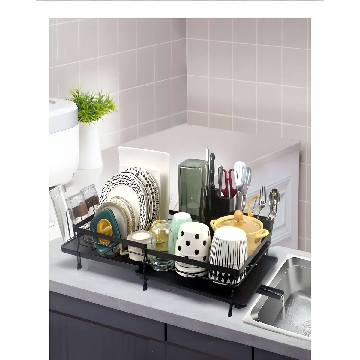 GENERICO - ESCURRIDOR PLEGABLE DE ACERO