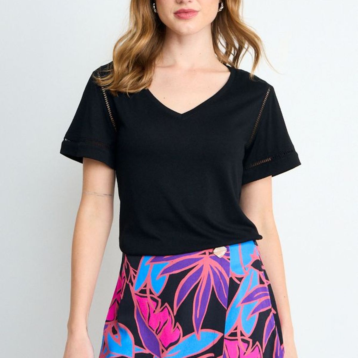 IO - Polera Lisa Mujer Negro Io