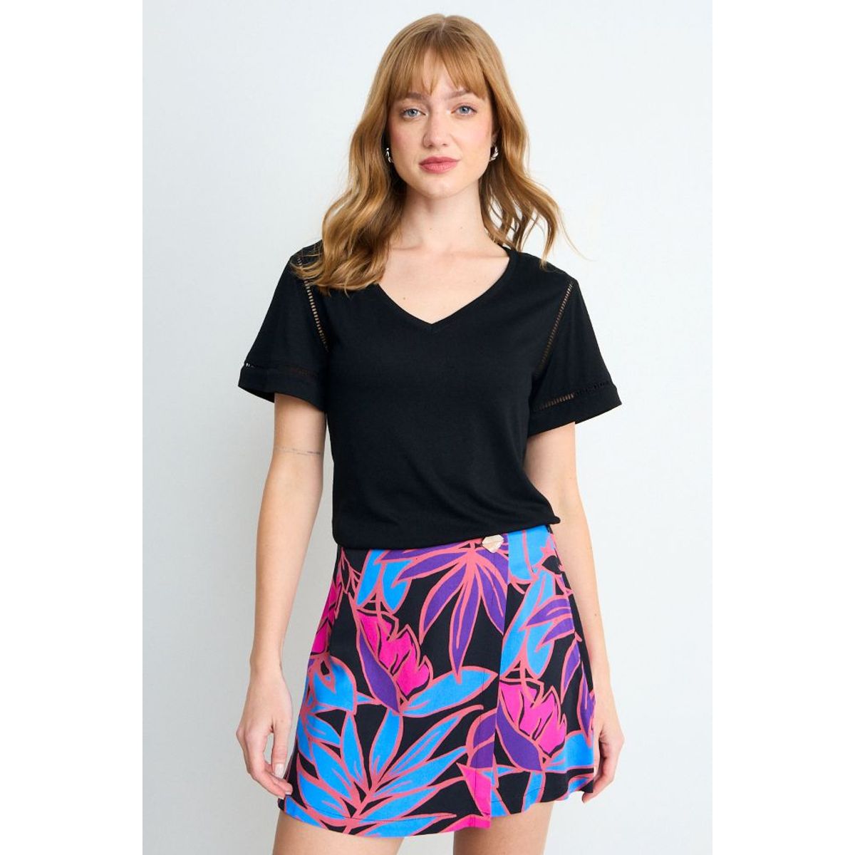 IO - Polera Lisa Mujer Negro Io