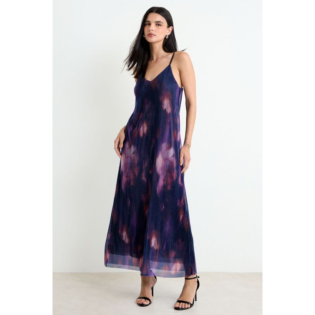 ASH - Vestido Largo Print Mujer Rojo Ash