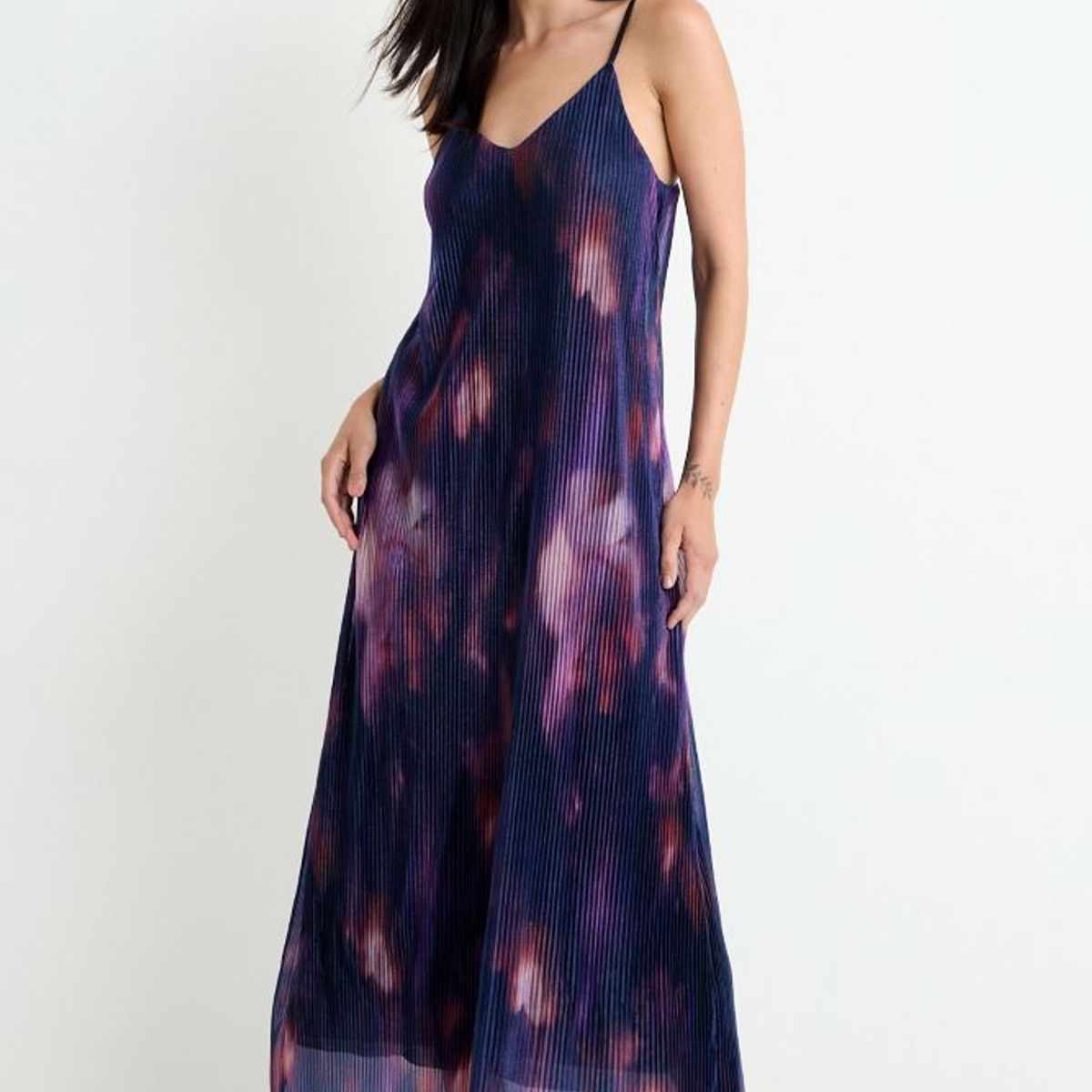 ASH - Vestido Largo Print Mujer Rojo Ash