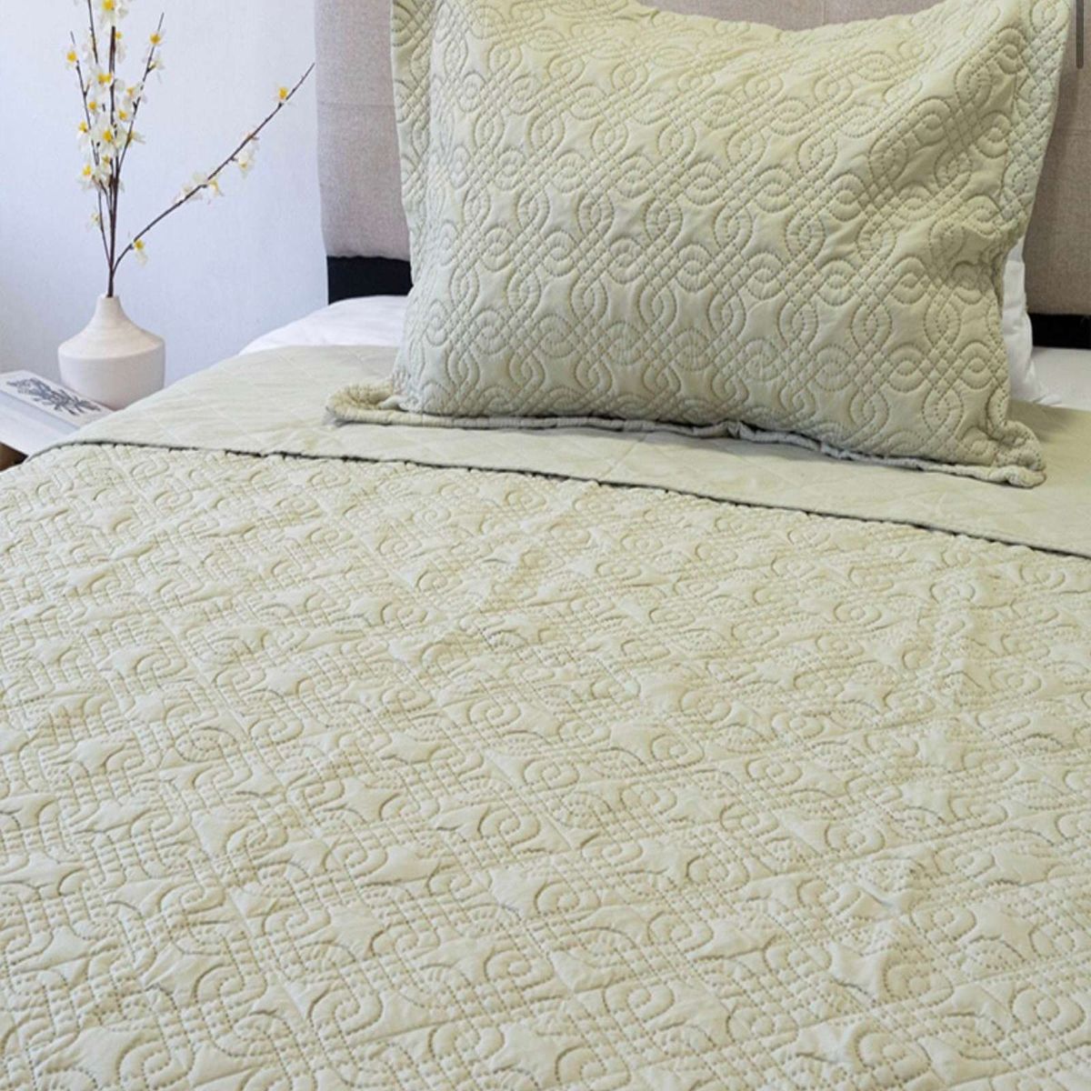 GENERICO - Cubrecama Quilt Primavera - Verano plaza y media 10