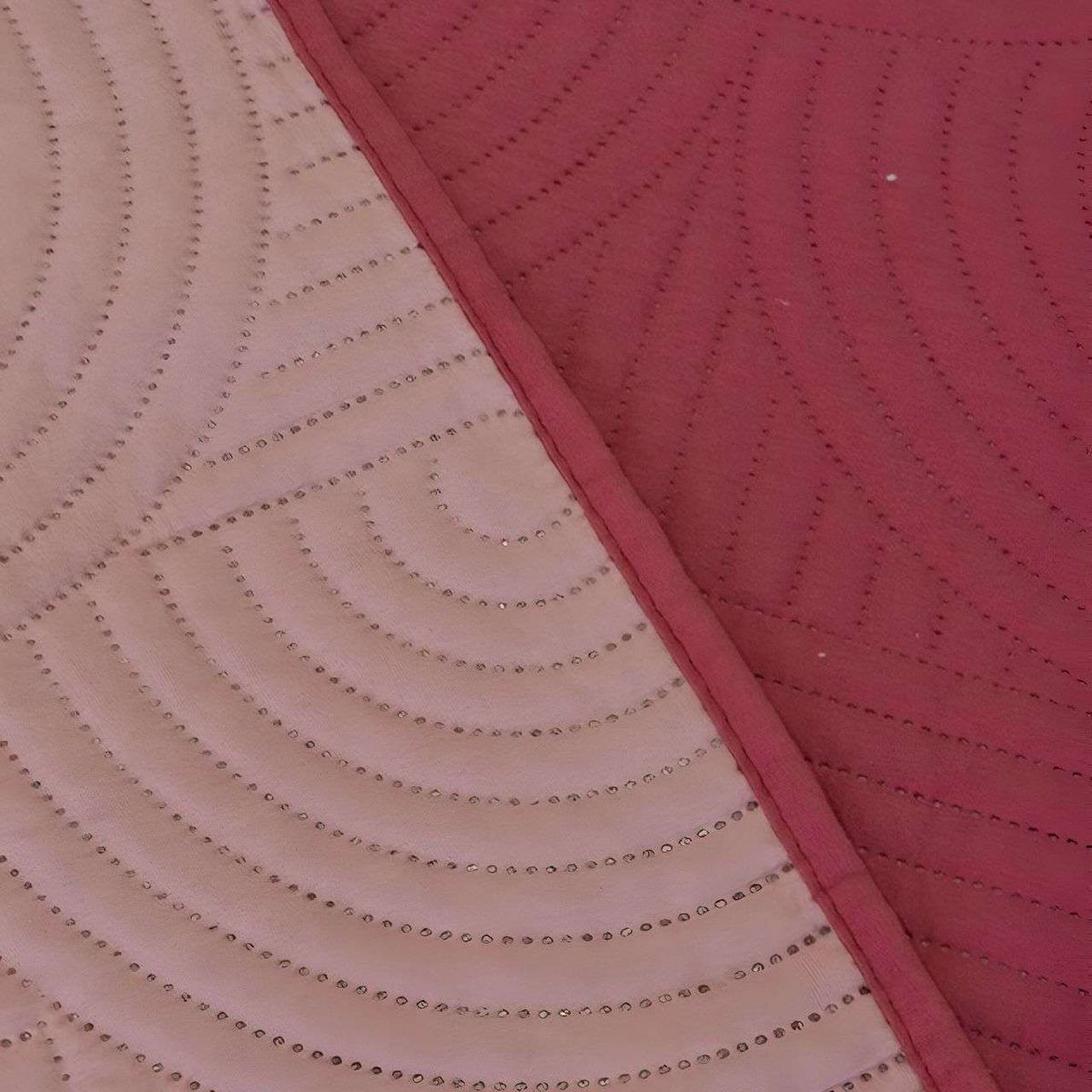 GENERICO - Cubrecama Quilt Hotpress Liso Bicolor King 01