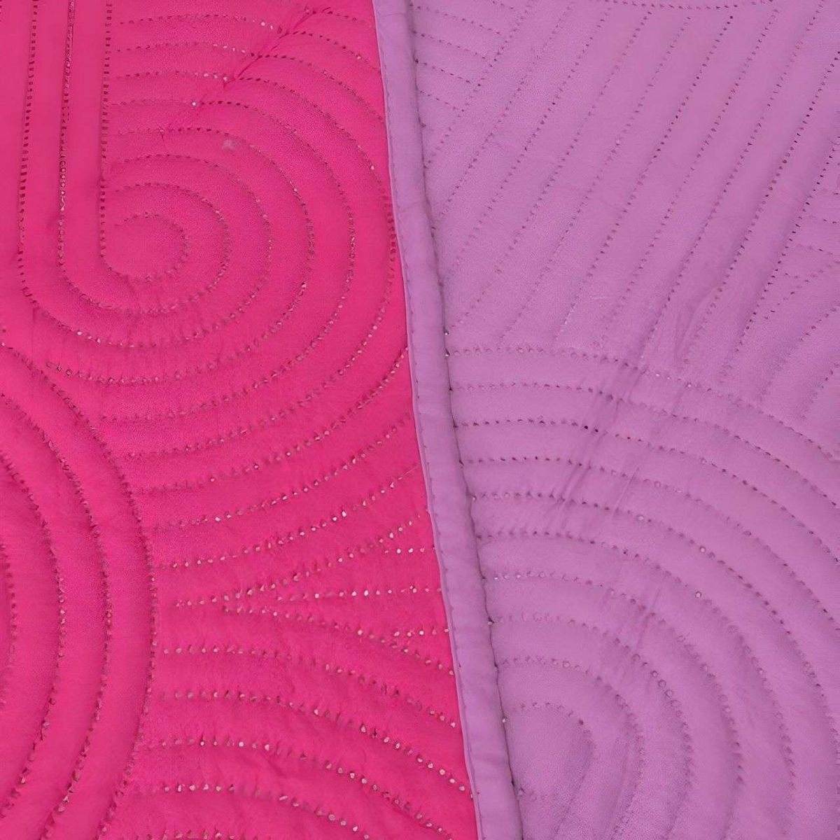 GENERICO - Cubrecama Quilt Hotpress Liso Bicolor King 04