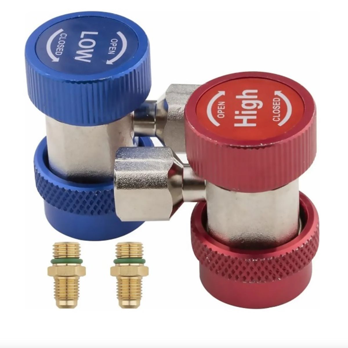 GENERICO - Kit Set De Acoples Alta Y Baja Presión R134