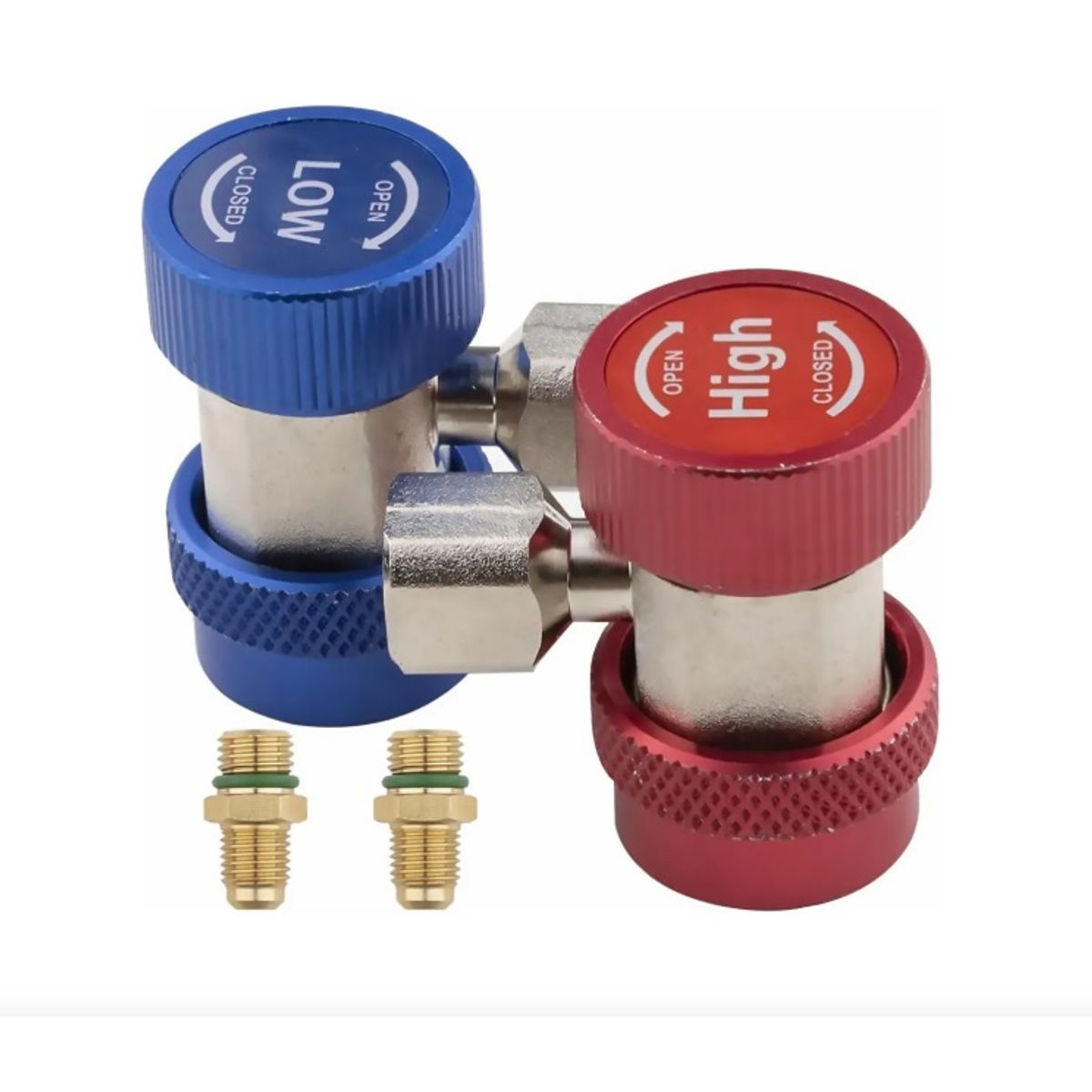 GENERICO - Kit Set De Acoples Alta Y Baja Presión R134