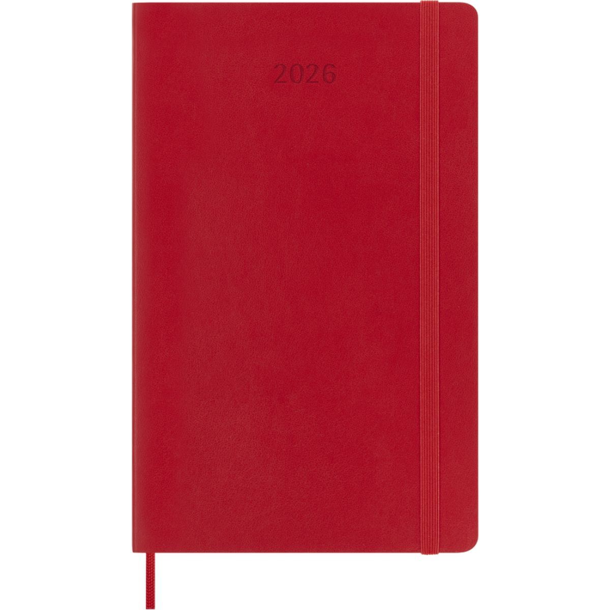MOLESKINE - Agenda Moleskine 2026 - Diaria - T. dura - Large - Rojo