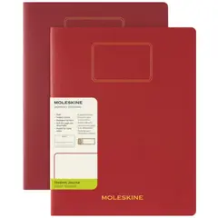MOLESKINE - Cuaderno estudiante. Set de 2 - Tapa Blanda - XXL - Rojo arándano - Lisa