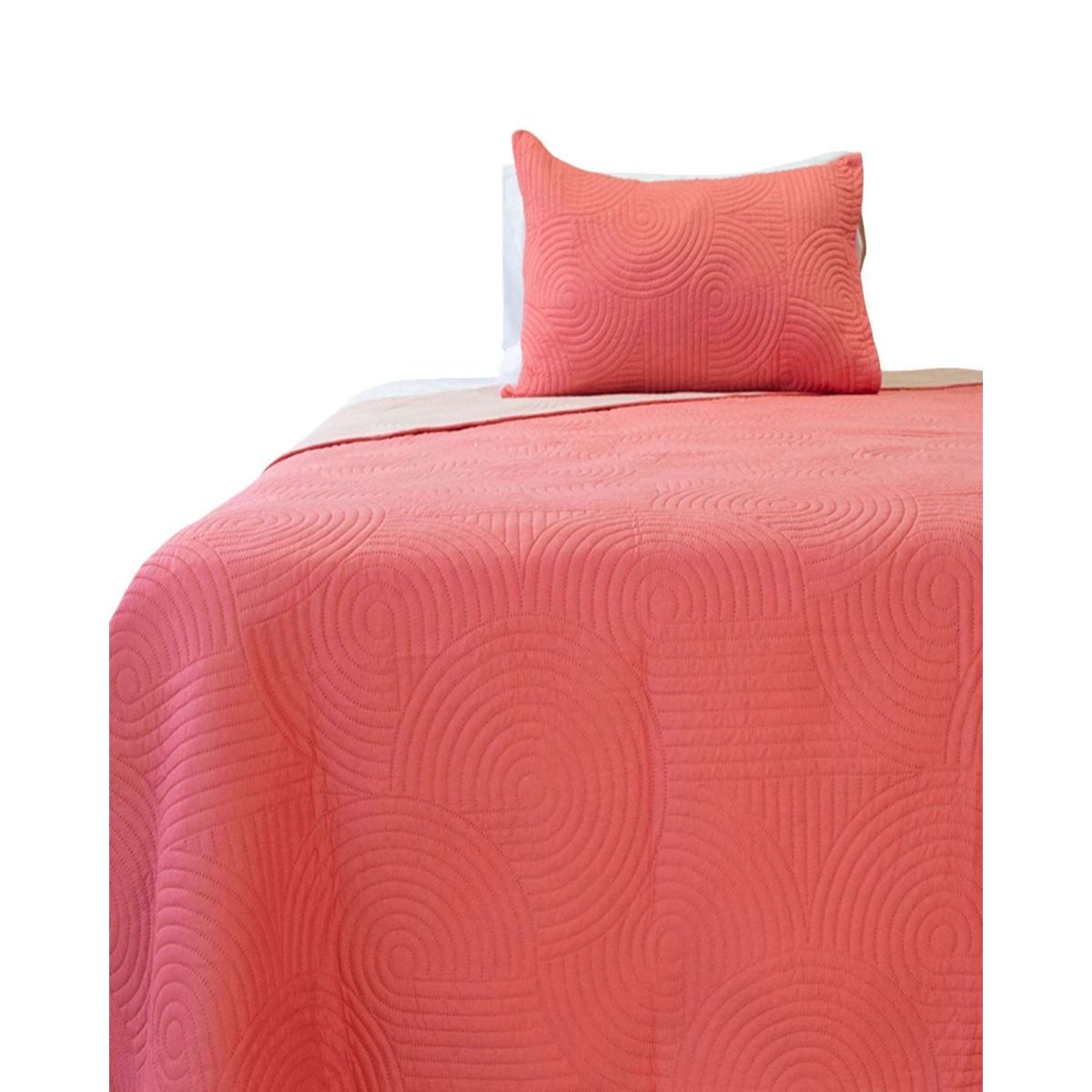 DORAL - Cubrecama Quilt Bicolor plaza y media Doral