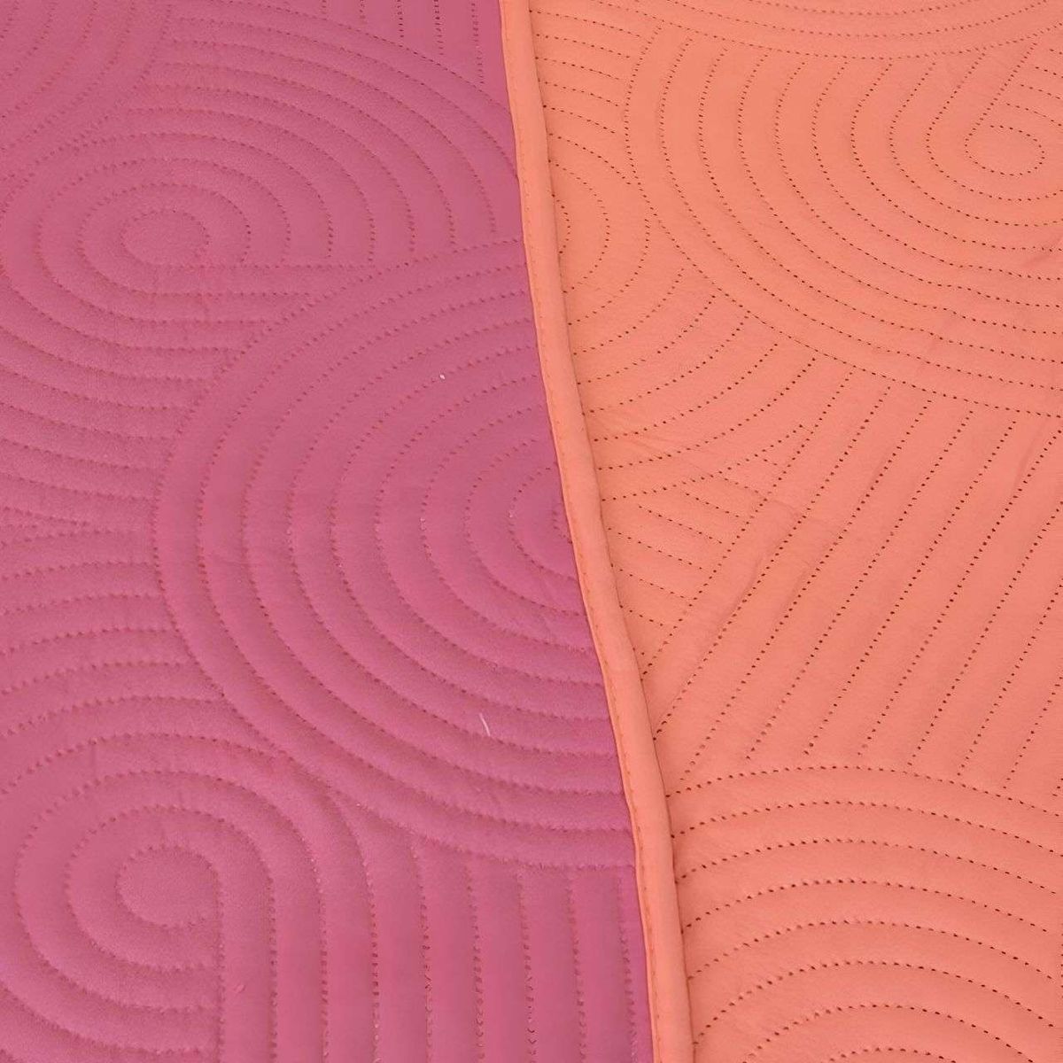 DORAL - Cubrecama Quilt Hotpress Liso Bicolor 2 Plazas Doral