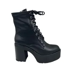 HERIEL - Botín Negro Plataforma Mujer