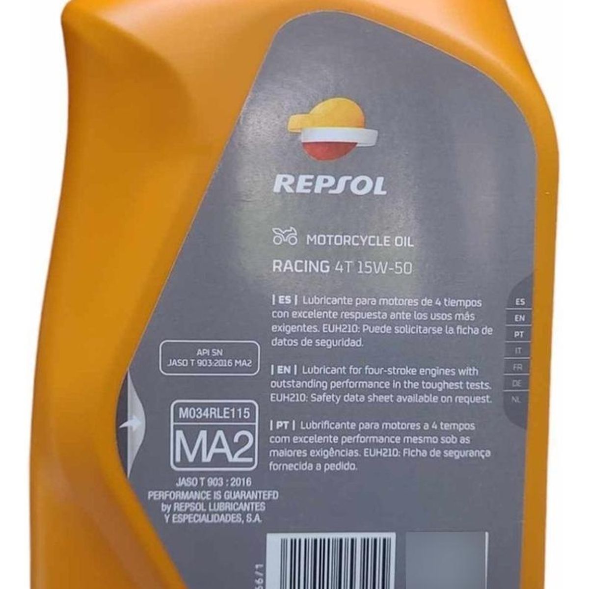 GENERICO - Aceite 15w50 Racing Moto Repsol Full Sintetico 4t Pack X3