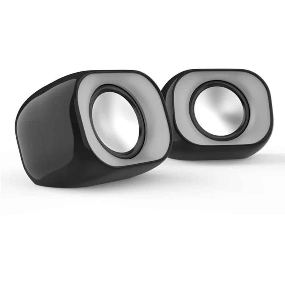 HP - Parlantes HP para PC Multimedia Speaker DHS-2111 – 6W, Auxiliar 3.5 + USB