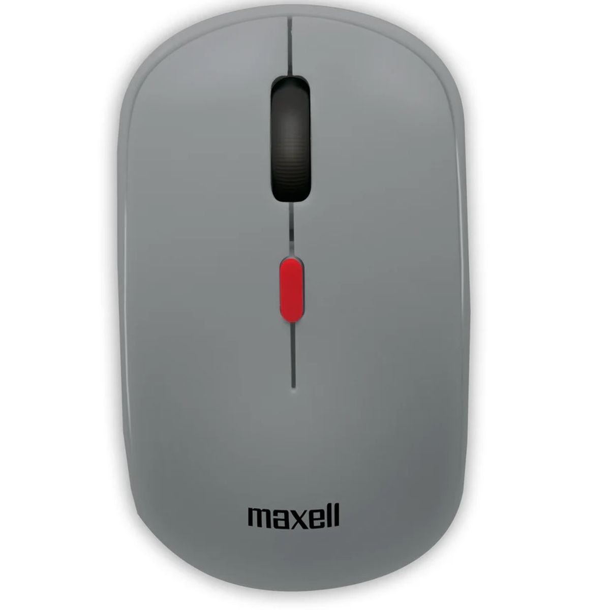 MAXELL - Mouse Inalámbrico Ergonómico 1600 DPI MOWL-100 Maxell Gris