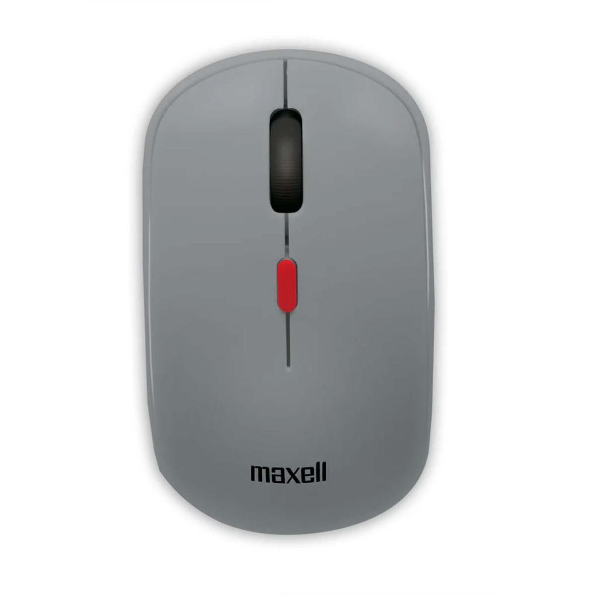 MAXELL - Mouse Inalámbrico Ergonómico 1600 DPI MOWL-100 Maxell Gris