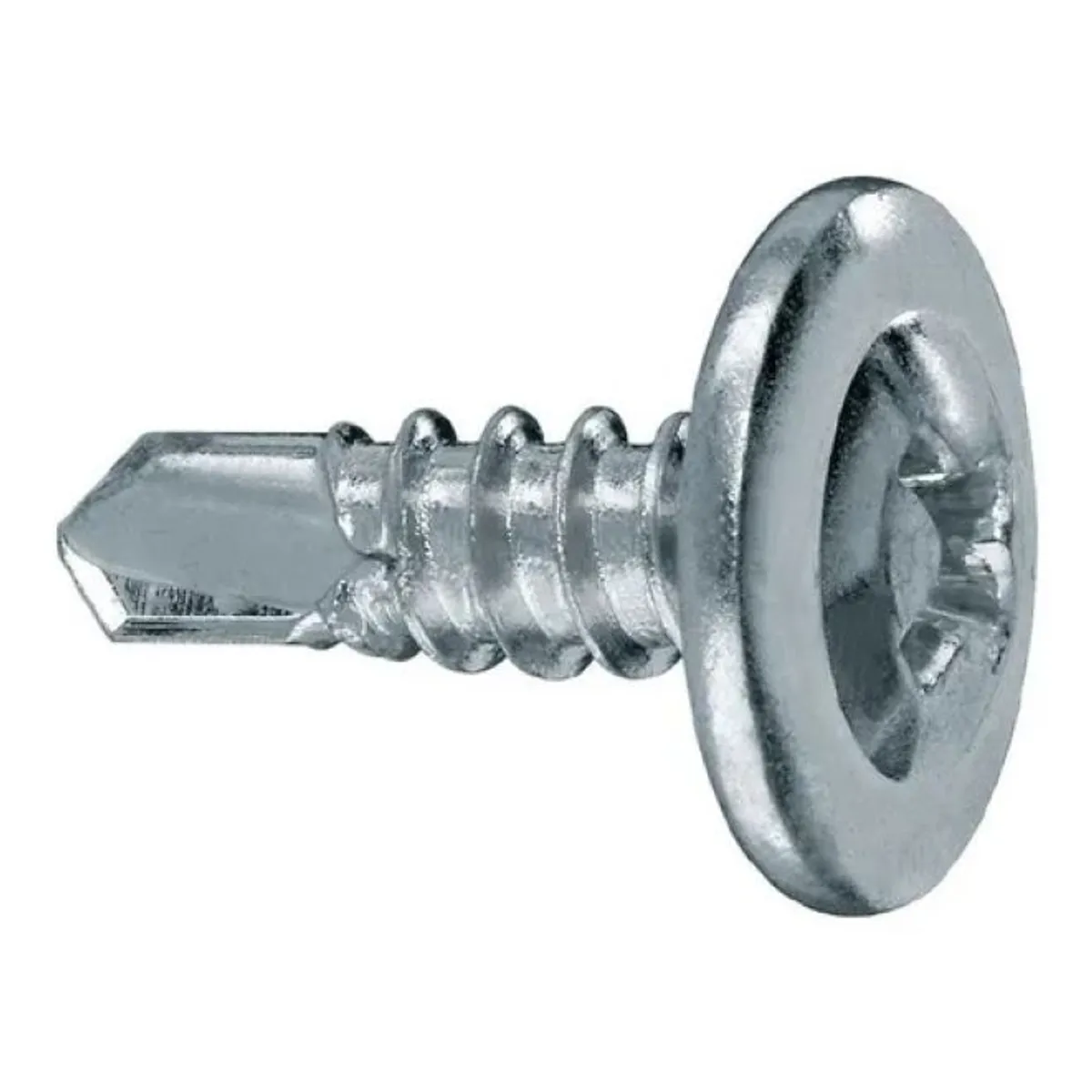 METALFER - Tornillo Cabeza De Lenteja 8x1  1/2 Pb 1000un