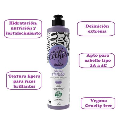 Imagen 2 del producto GEL ACTIVADOR DE RIZOS AMO CACHOS + PROTECTOR TERMICO 420G