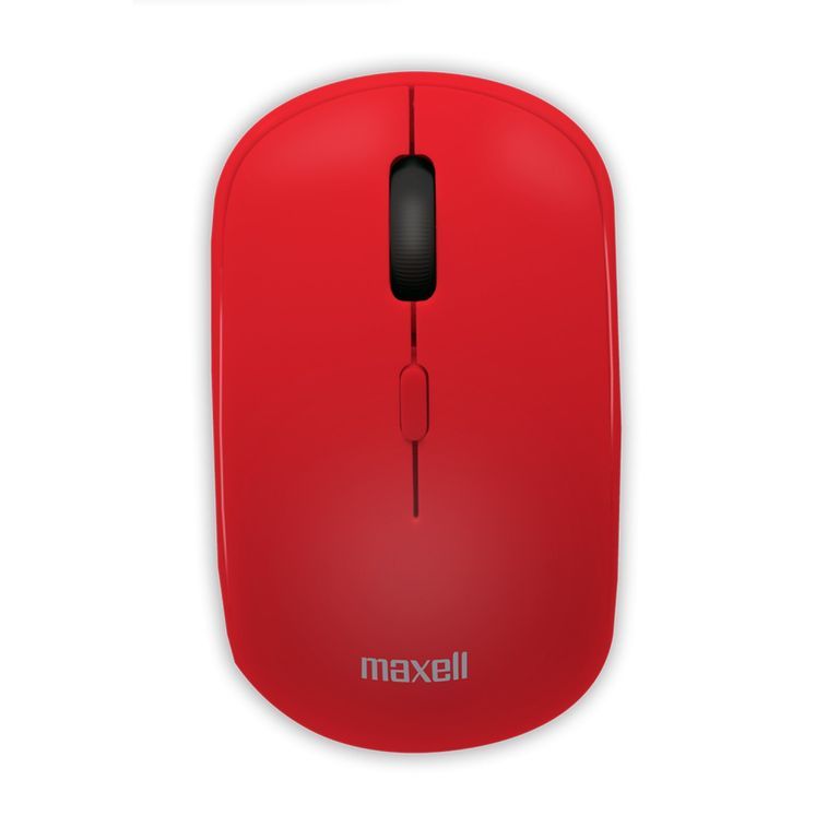 Mouse Inalambrico Ergonomico 1600 DPI MOWL-100 Rojo Rojo